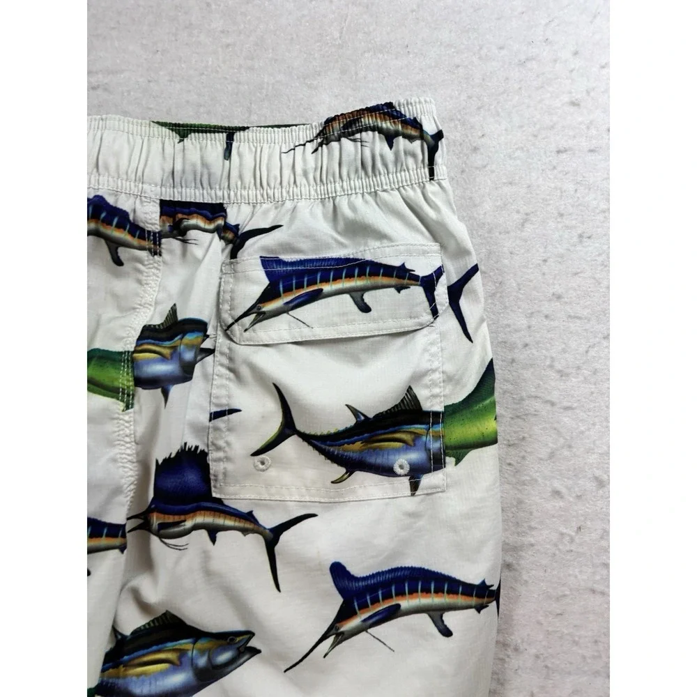 UZZI‎ Fish Billfish Men's Med (32x8) Swimsuit Swim Shorts Trunks Swimwear